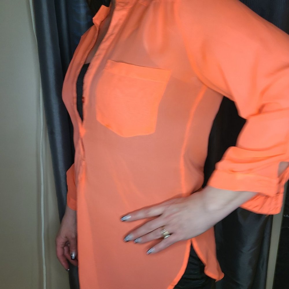 Sheer Neon Top - Picture 2 of 3
